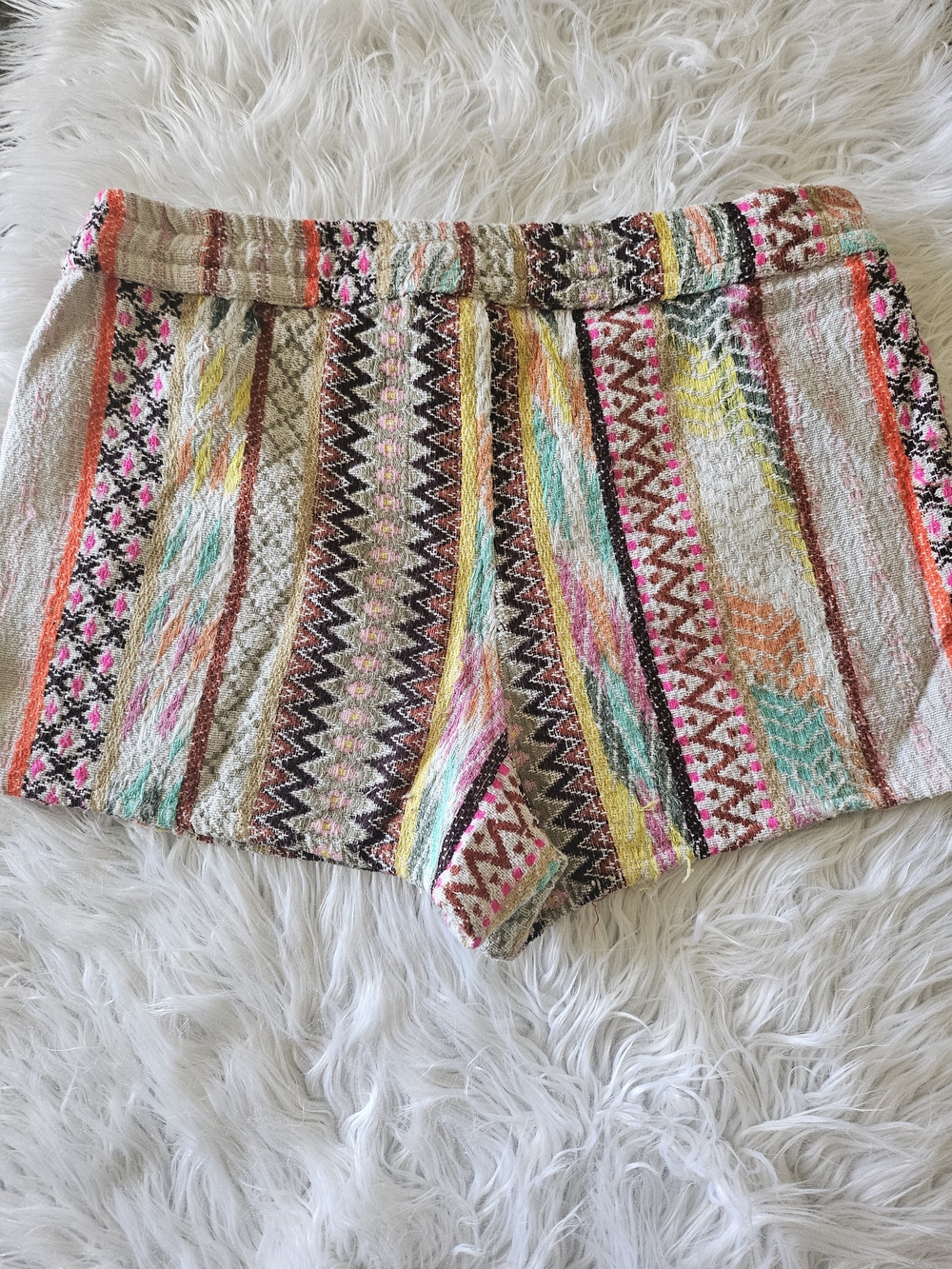 ODDY Multicolor High-Waist Patterned Women’s Shorts - Picture 3 of 3